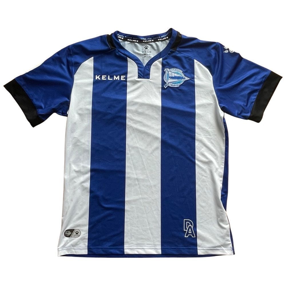 𝅺DEPORTIVO ALAVES SPAIN 2019/2020 FOOTBALL SHIRT JERSEY HOME KELME NWOT/ LARGE